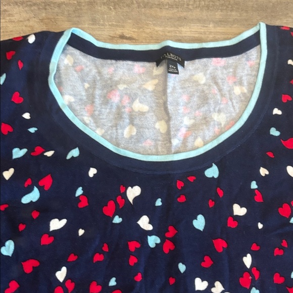 Talbots Hearts Tank sleeveless sweater - Picture 3 of 3